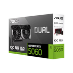 Tarjeta de Video ASUS Dual GeForce RTX 5060 OC Edition 8GB GDDR7 | DUAL-RTX5060-O8G