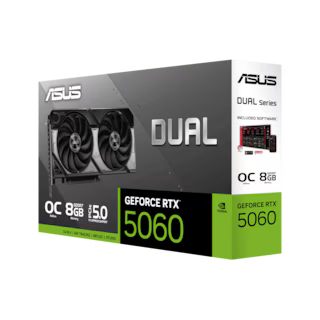 Tarjeta de Video ASUS Dual GeForce RTX 5060 OC Edition 8GB GDDR7 | DUAL-RTX5060-O8G