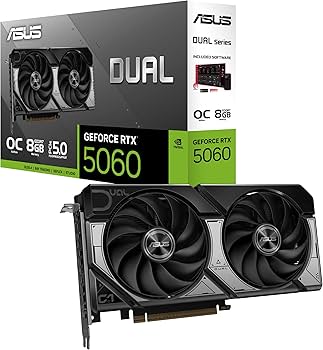 Tarjeta de Video ASUS Dual GeForce RTX 5060 OC Edition 8GB GDDR7 | DUAL-RTX5060-O8G